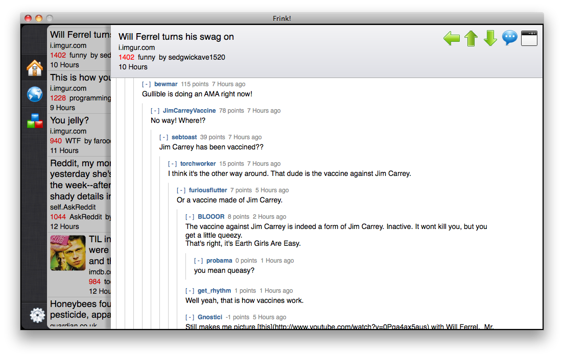 comments on a post
