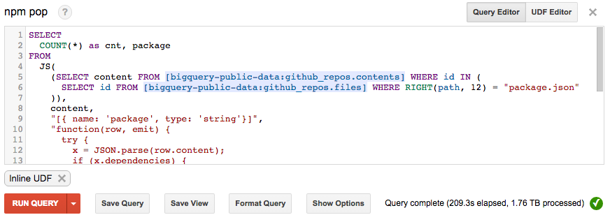 BigQuery + GitHub awesomeness