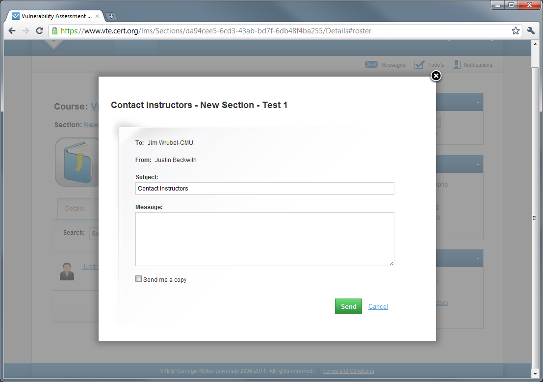 LMS Contact Instructors