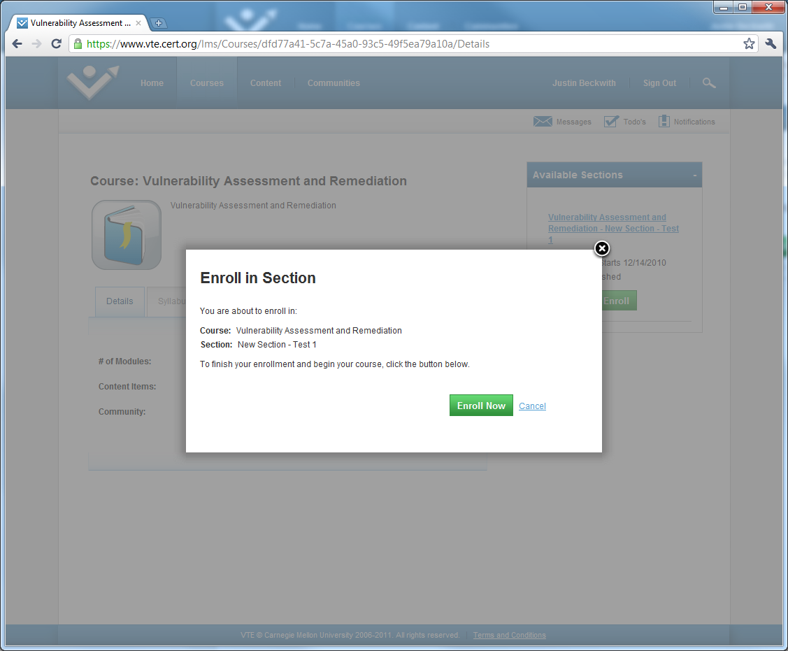 LMS Course Enrollment