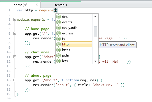 WebMatrix provides IntelliSense that makes it easier to get started