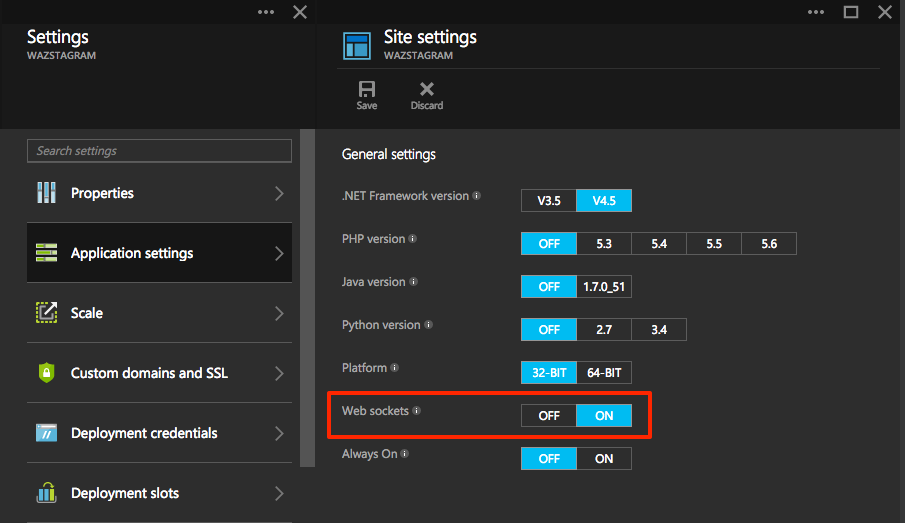 &quot;setting up websockets&quot;