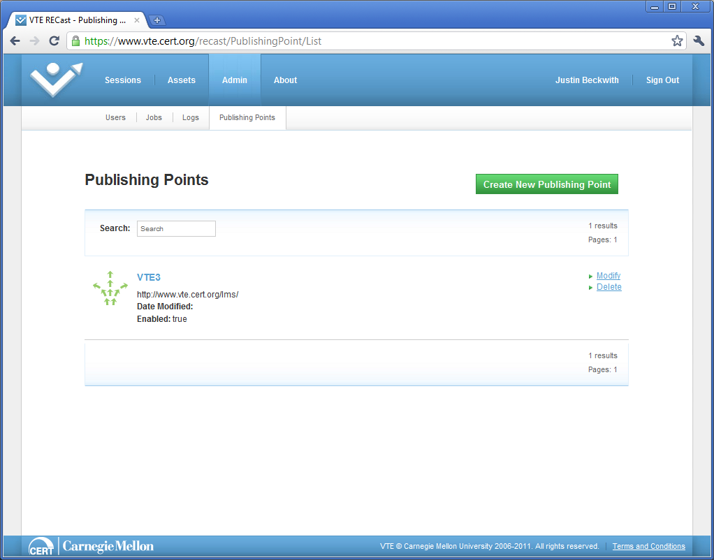 LMS Publishing Point