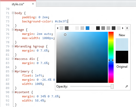 The CSS Color Picker