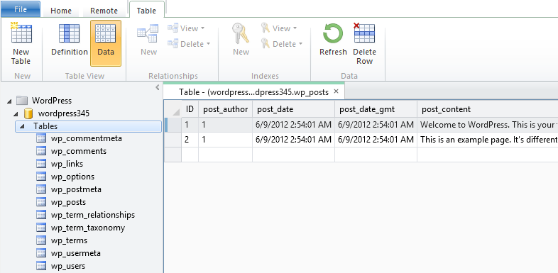 MySQL Database Manager