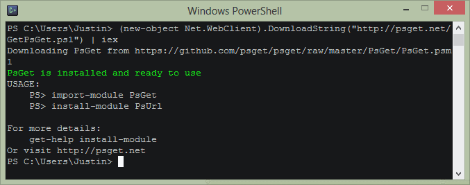 Install PsGet
